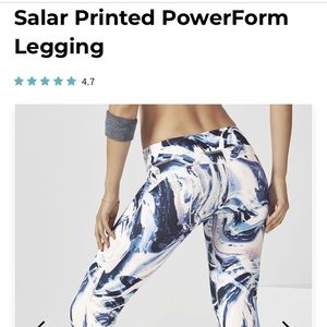 Fabletics High Waisted Marble print leggings